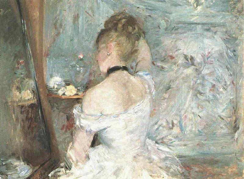Berthe Morisot Lady at her Toilette France oil painting art
